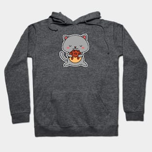 Cat Eats Hoodie